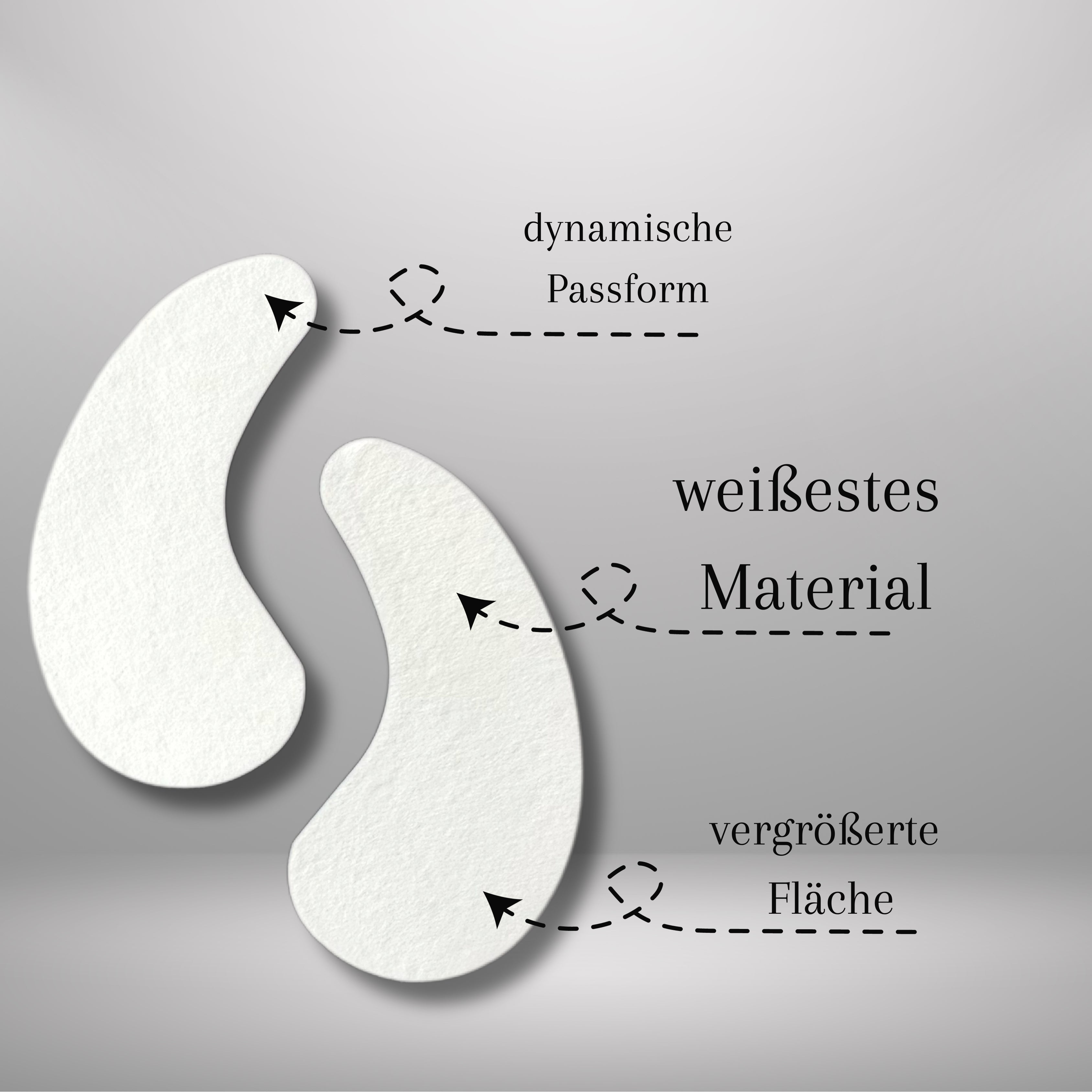 Coussinets oculaires en hydrogel ultra blanc