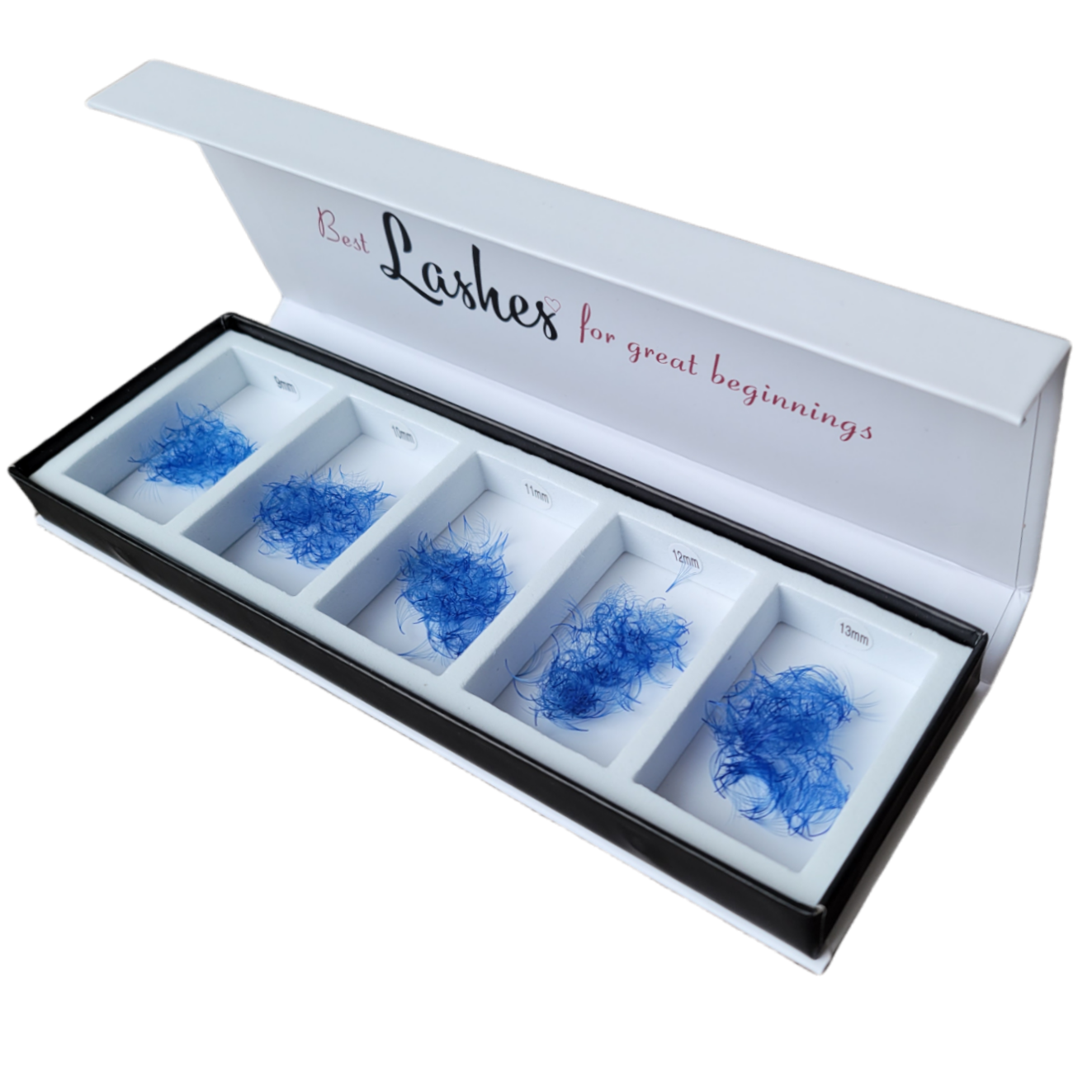 6D♡0.07 Blue Fan Lashes (mélange 5 en 1)