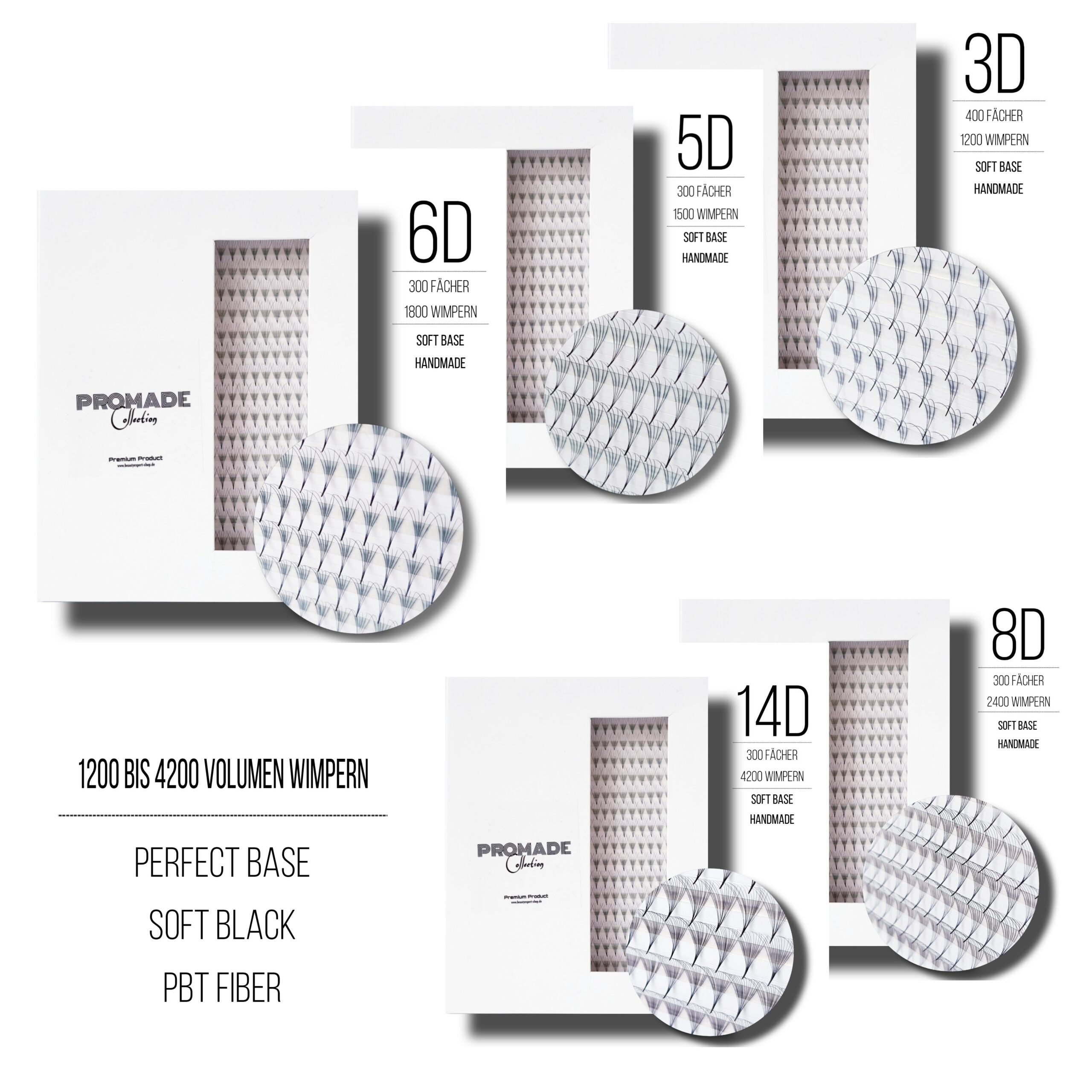 14D♡︎0.03 - Wide Fans - Promade Volumenfächer(Vorgänge)