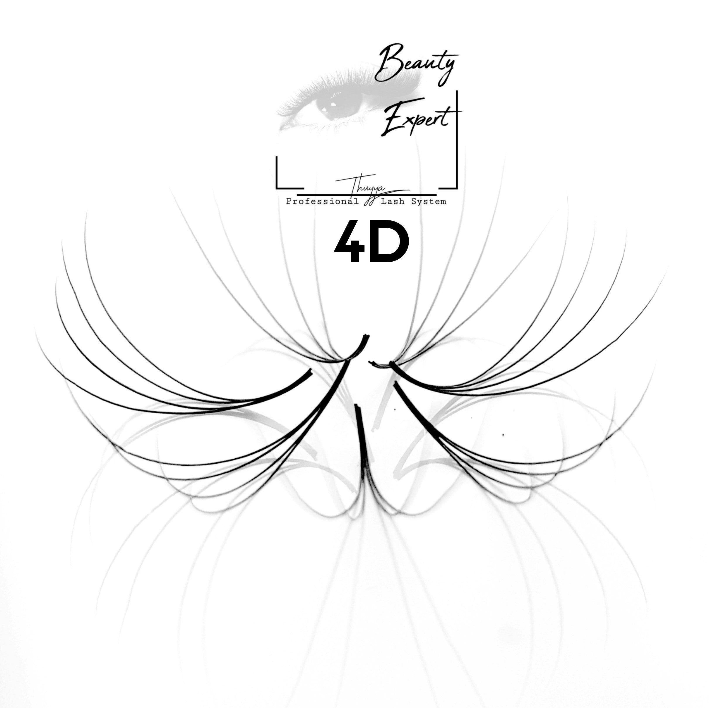 4D handmade Wimpernfächer für Wimpernverlängerung.