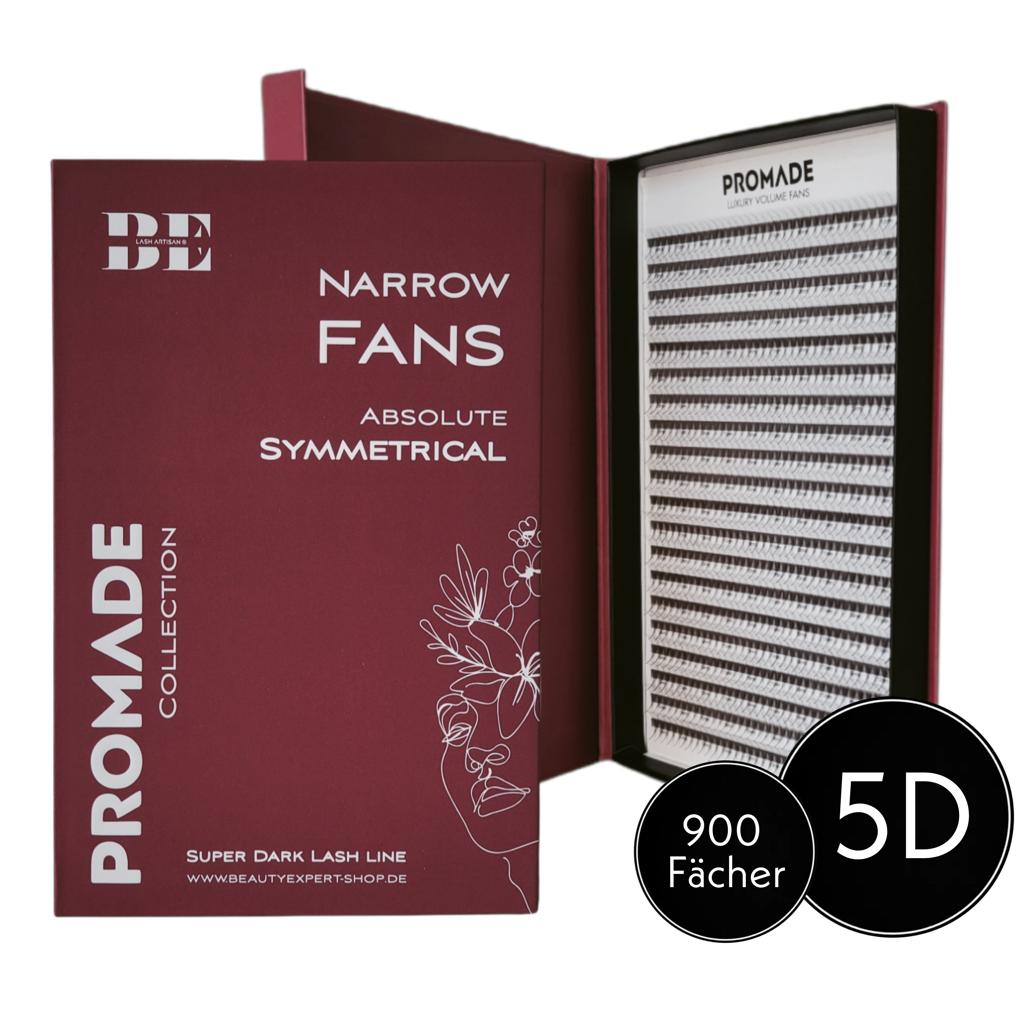 5D♡︎0.07 - Narrow Fans - Promade Volumenfächer