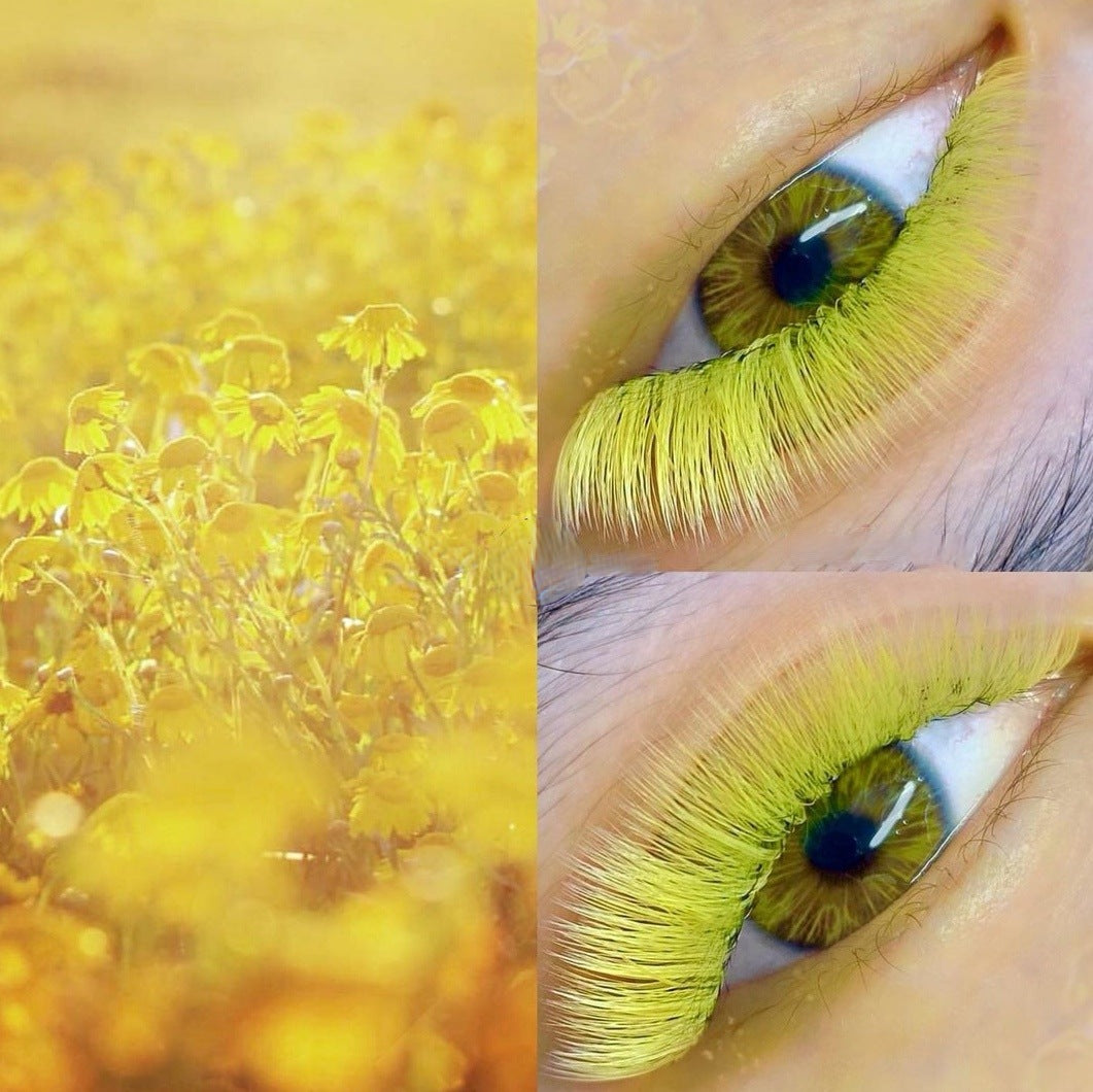 Gelb- Farbige Wimpern 0.07