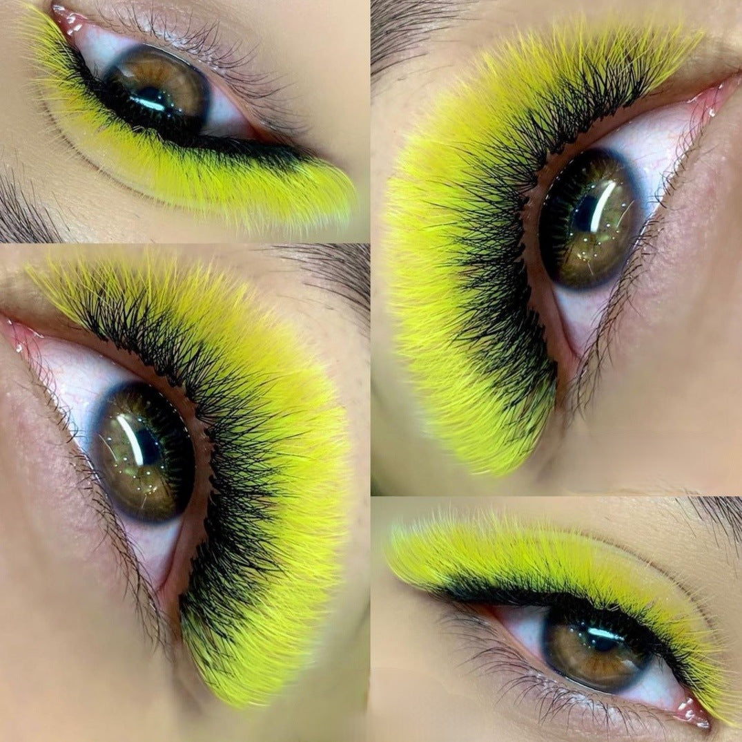 Neon Gelb - Farbige Wimpern 0.07