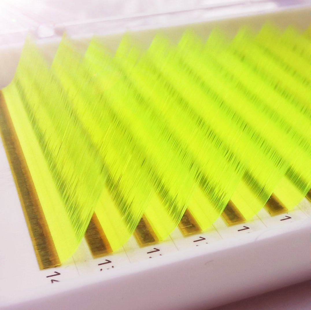 Neon Gelb - Farbige Wimpern 0.07