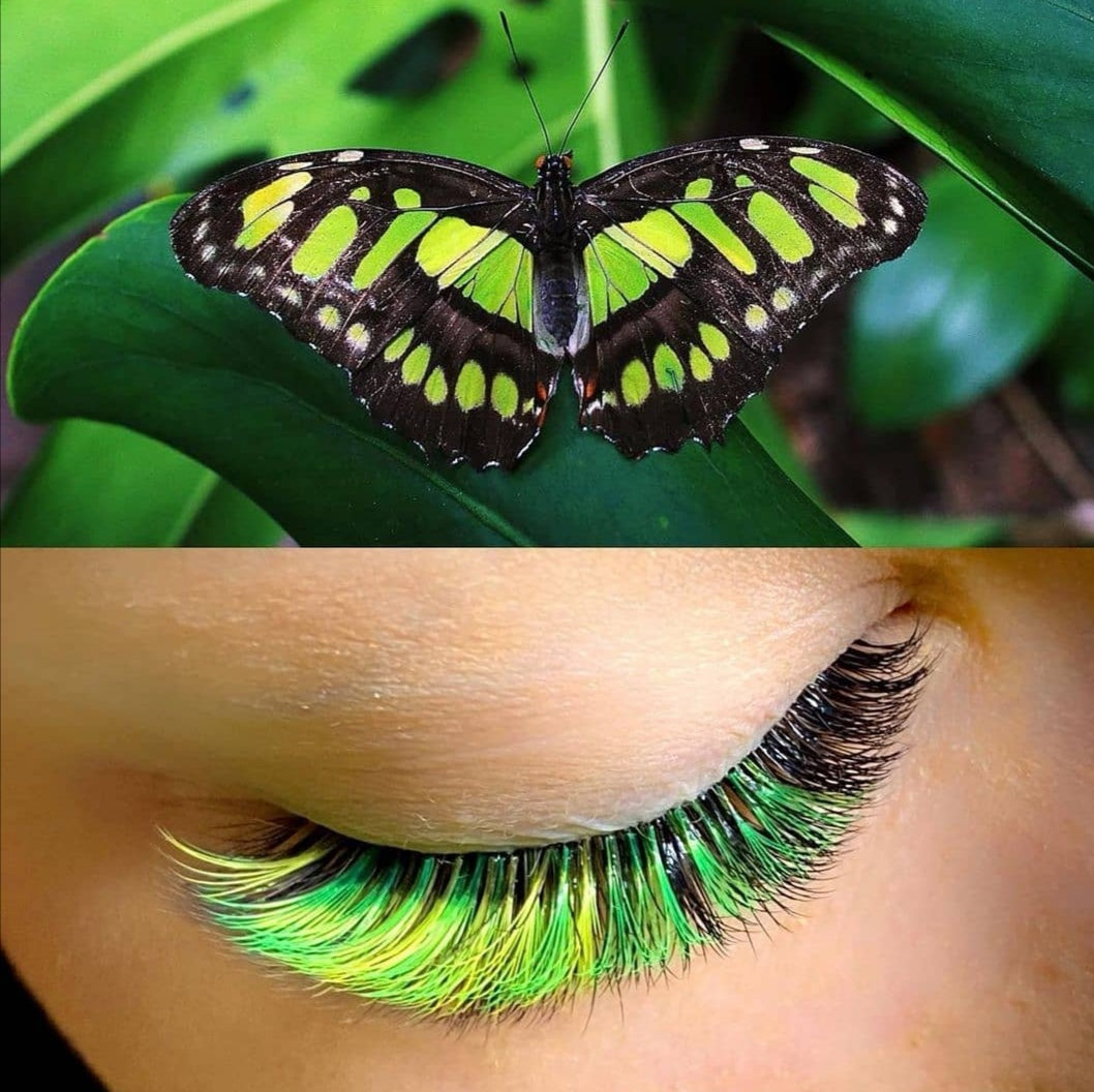 Neon Grün - Farbige Wimpern 0.07
