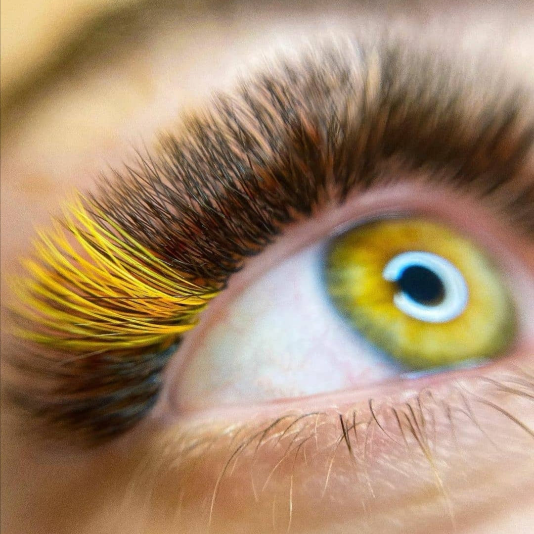 Neon Orange - Farbige Wimpern 0.07
