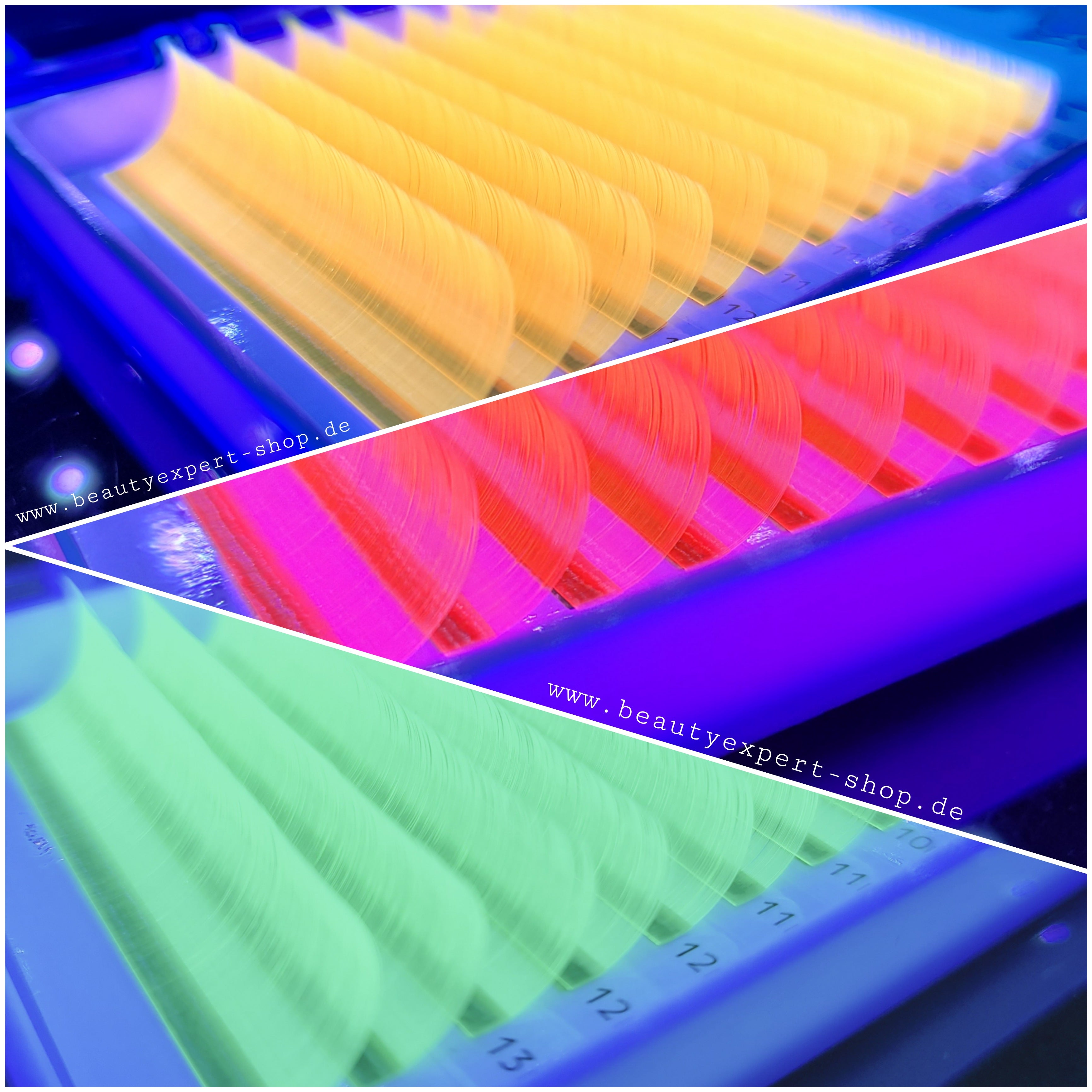 Neon Gelb - Farbige Wimpern 0.07