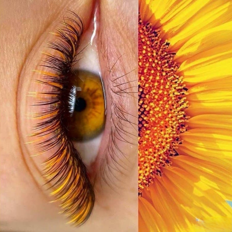 Orange - Farbige Wimpern 0.07