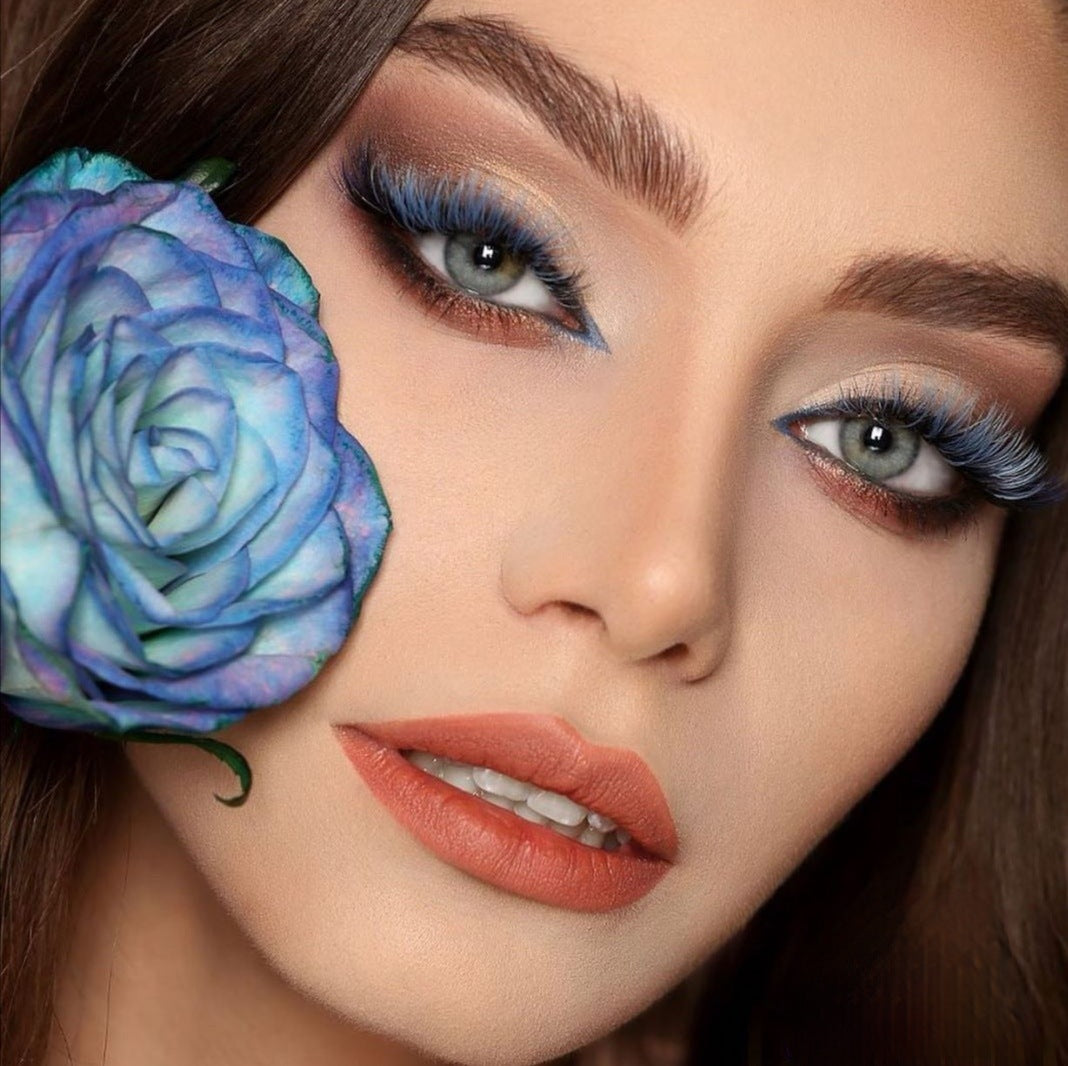 Pastell S.blue - Farbige Wimpern 0.07