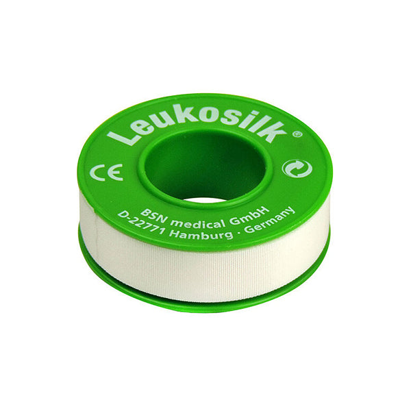 Leukosilk® Fixiertape , seidiges Klebeband 1,25cm x 9,2m (Weiß)