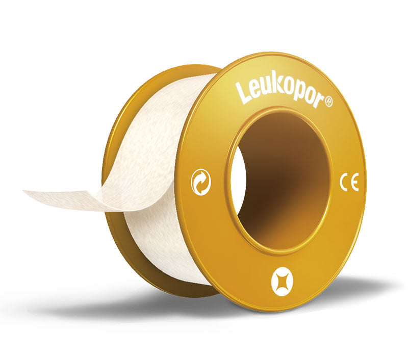 Leukopor® - ruban de fixation, ruban adhésif microporeux 1,25cm x 5m (blanc)