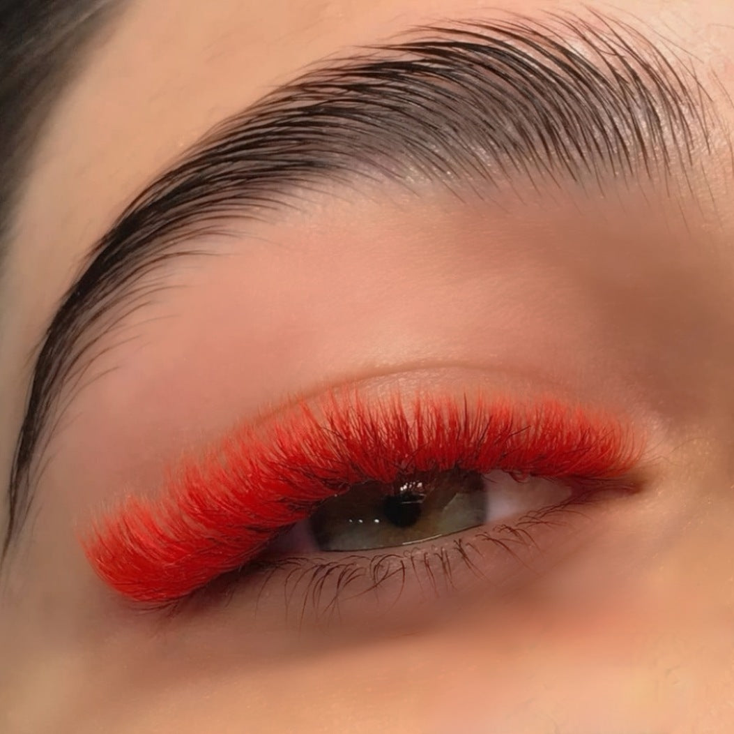 Neon Rot - Farbige Wimpern 0.07